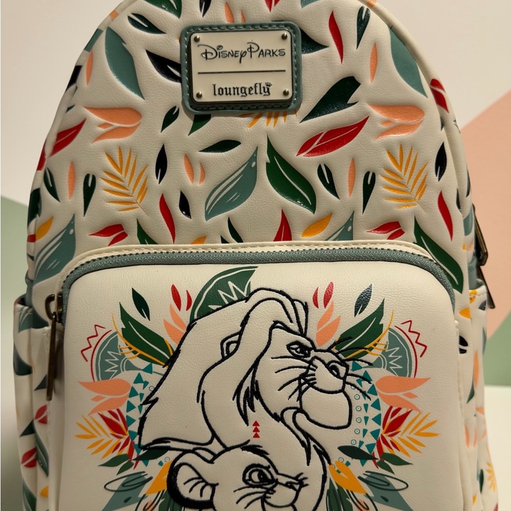 Disney Parks Lion King Simba Mufasa Loungefly Backpack RARE SOLD OUT
